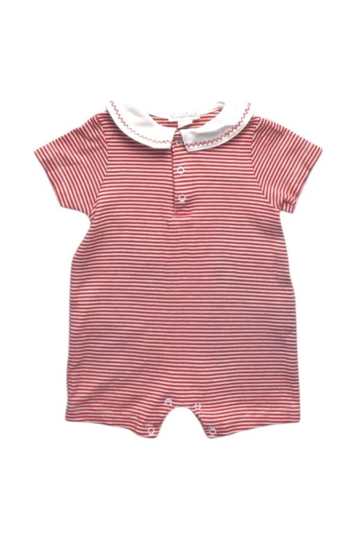 A Red Short Sleeve Rompers from Kissy Kissy in size 3-6M for girl. (Front View)