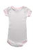 A White Short Sleeve Bodysuits from Petit Bateau in size 3-6M for girl. (Back View)