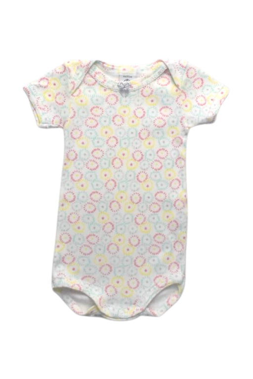 A Multicolour Short Sleeve Bodysuits from Petit Bateau in size 3-6M for girl. (Front View)