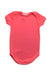 A Pink Short Sleeve Bodysuits from Bonpoint in size 0-3M for girl. (Front View)