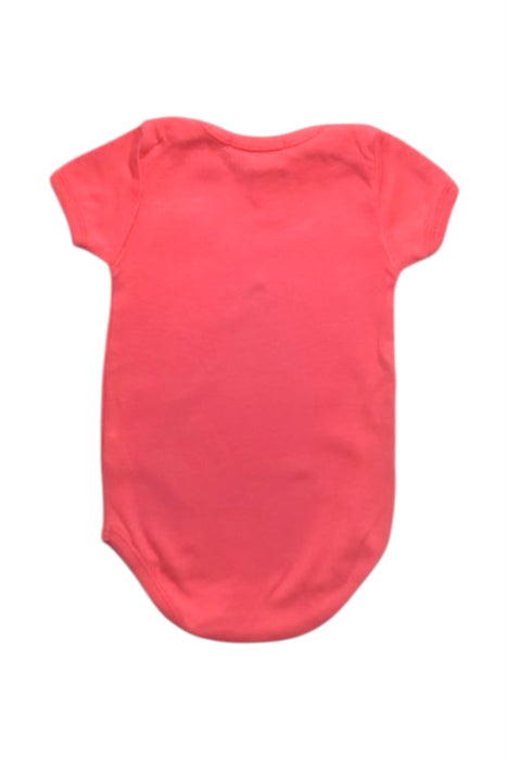 A Pink Short Sleeve Bodysuits from Bonpoint in size 0-3M for girl. (Back View)