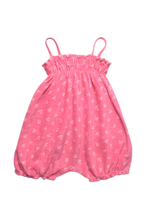 A Pink Sleeveless Rompers from Petit Bateau in size 12-18M for girl. (Back View)