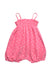 A Pink Sleeveless Rompers from Petit Bateau in size 12-18M for girl. (Back View)