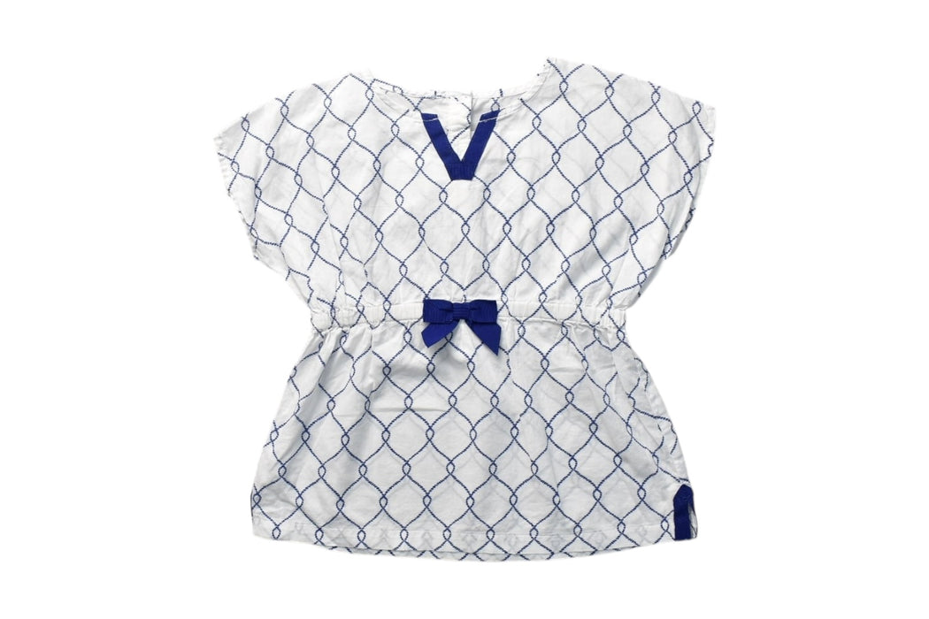 A White Short Sleeve Tops from Janie & Jack in size 2T for girl. (Front View)