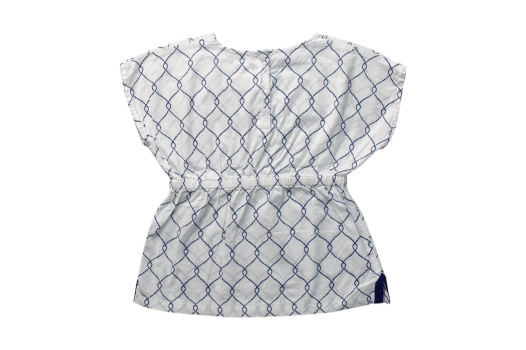 A White Short Sleeve Tops from Janie & Jack in size 2T for girl. (Back View)