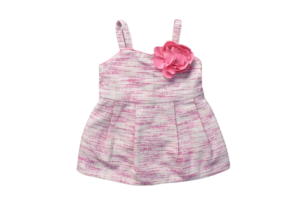 A Pink Sleeveless Dresses from Janie & Jack in size 3-6M for girl. (Front View)
