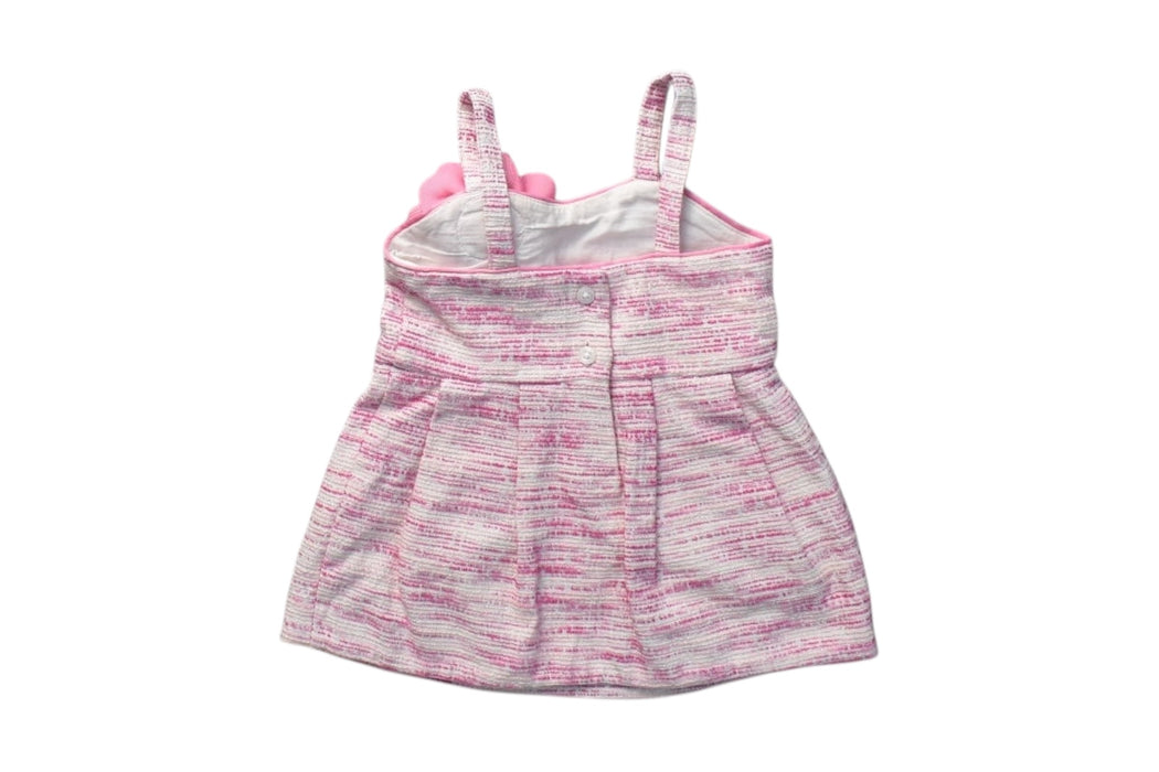 A Pink Sleeveless Dresses from Janie & Jack in size 3-6M for girl. (Back View)