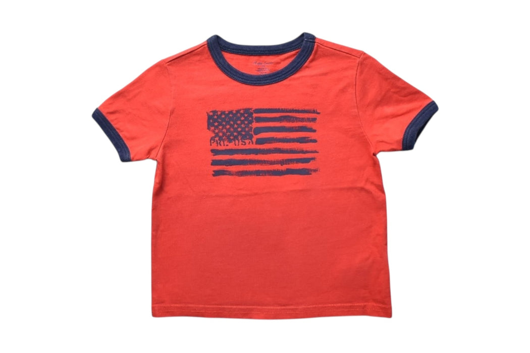 A Red Short Sleeve T Shirts from Ralph Lauren in size 12-18M for boy. (Front View)