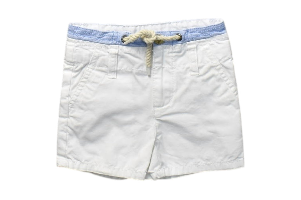 A White Shorts from Janie & Jack in size 6-12M for boy. (Front View)