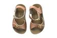 A Pink Sandals from Sun-San in size 18-24M for girl. (Back View)