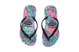 A Multicolour Flip Flops from Havaianas in size 5T for girl. (Back View)