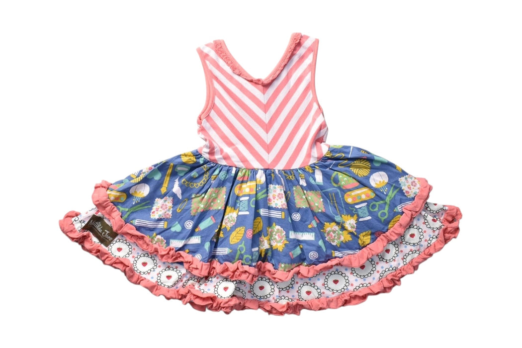 A Multicolour Sleeveless Dresses from Matilda Jane in size 2T for girl. (Back View)