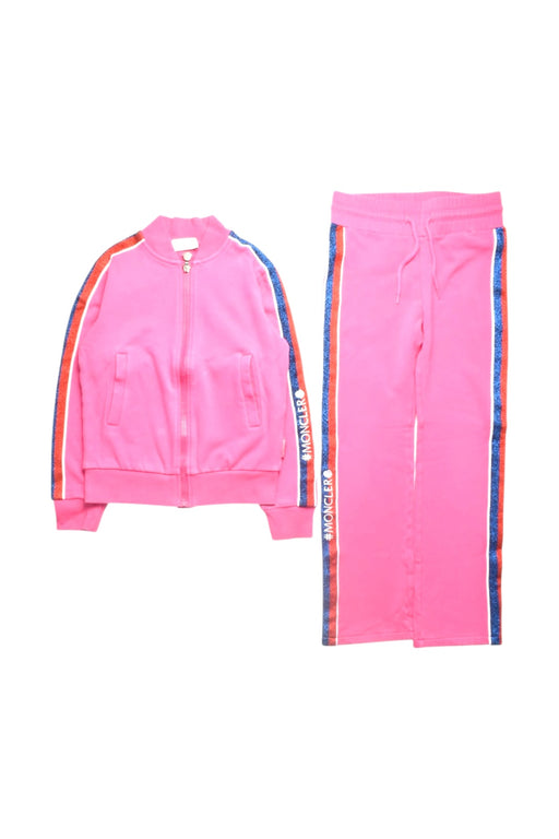 A Pink Pants Sets from Moncler in size 10Y for girl. (Front View)