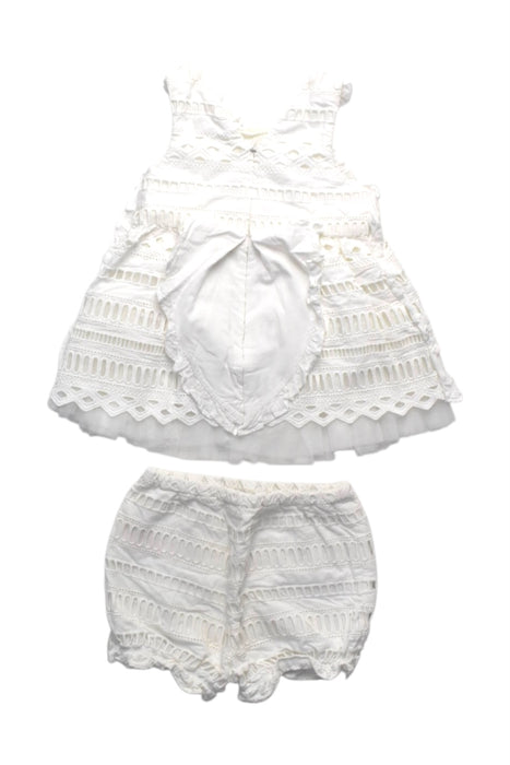 A White Dress Sets from Nicholas & Bears in size 12-18M for girl. (Back View)