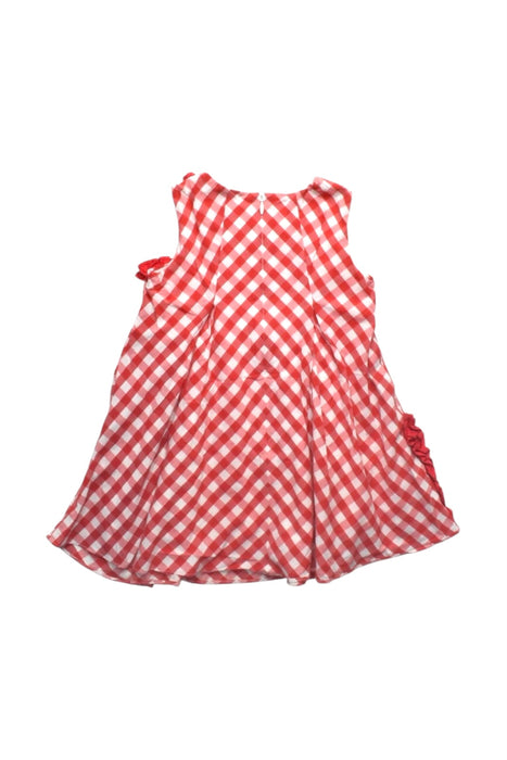 A Red Sleeveless Dresses from Nicholas & Bears in size 2T for girl. (Back View)
