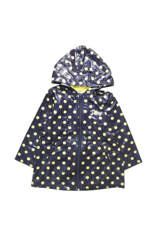 A Navy Rain Jackets from DKNY in size 18-24M for girl. (Front View)