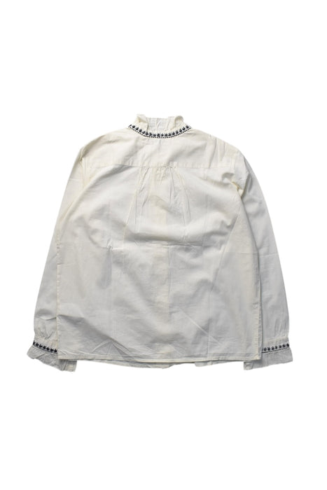 A White Long Sleeve Shirts from Bonpoint in size 10Y for girl. (Back View)