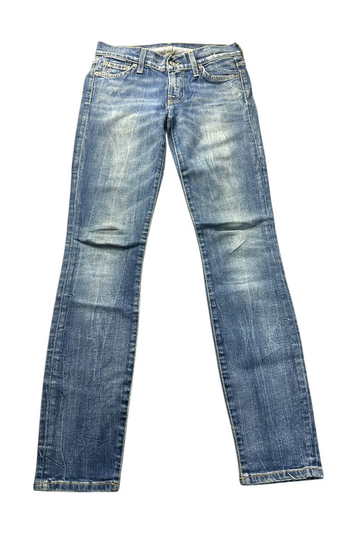 A Blue Jeans from 7 For All Mankind in size 14Y for girl. (Front View)