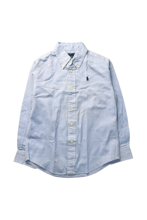 A Blue Long Sleeve Shirts from Ralph Lauren in size 5T for boy. (Front View)