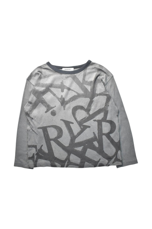 A Grey Long Sleeve T Shirts from Rykiel Enfant in size 6T for boy. (Front View)