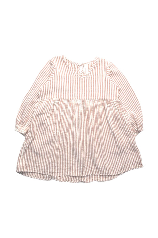 A Pink Long Sleeve Dresses from Rylee + Cru in size 4T for girl. (Front View)