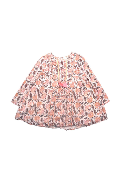 A Multicolour Long Sleeve Dresses from Louise Misha in size 6T for girl. (Front View)