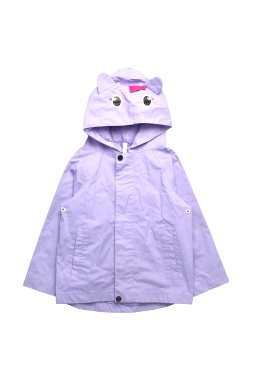 A Purple Rain Jackets from Regatta in size 4T for girl. (Front View)