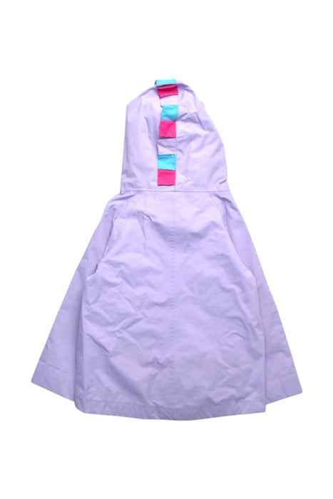 A Purple Rain Jackets from Regatta in size 4T for girl. (Back View)