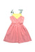 A Pink Sleeveless Dresses from Piupiuchick  in size 3T for girl. (Front View)