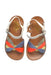 A Multicolour Sandals from Pom d’Api in size 4T for girl. (Back View)