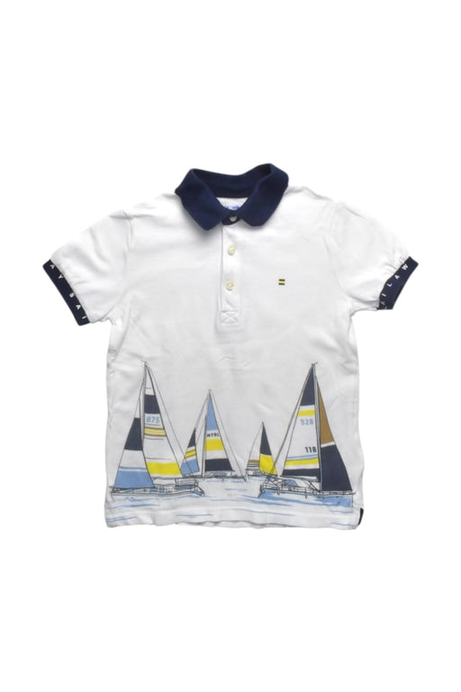 A Multicolour Short Sleeve Polos from Mayoral in size 5T for boy. (Front View)