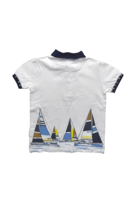 A Multicolour Short Sleeve Polos from Mayoral in size 5T for boy. (Back View)