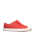 A Red Slip Ons from Native Shoes in size 18-24M for boy. (Front View)