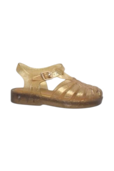 A Gold Sandals from Mini Melissa in size 18-24M for girl. (Front View)