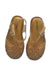 A Gold Sandals from Mini Melissa in size 18-24M for girl. (Back View)
