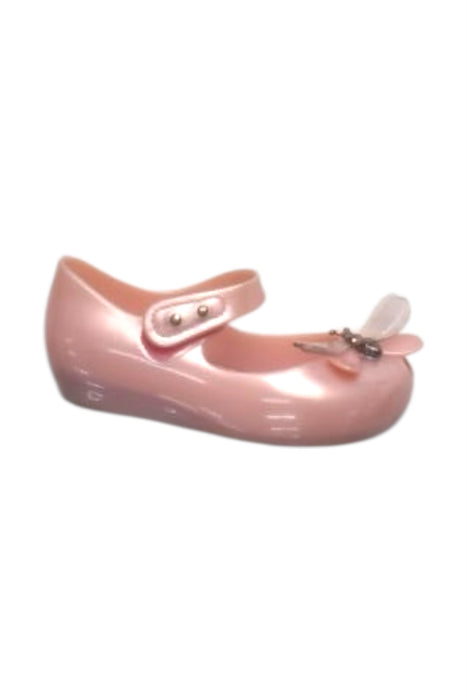A Pink Flats from Mini Melissa in size 3T for girl. (Front View)