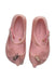 A Pink Flats from Mini Melissa in size 3T for girl. (Back View)