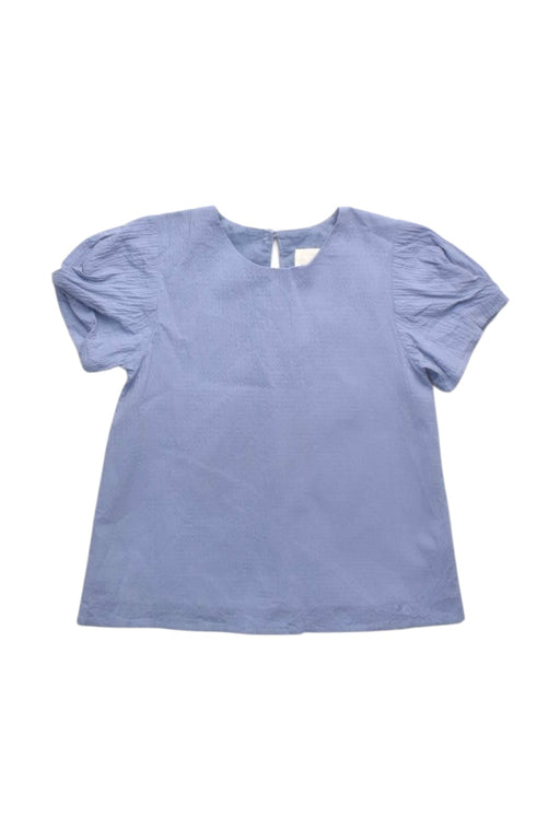 A Blue Short Sleeve Tops from Our Mini Nature in size 6T for girl. (Front View)
