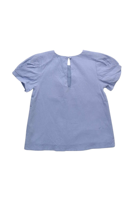 A Blue Short Sleeve Tops from Our Mini Nature in size 6T for girl. (Back View)