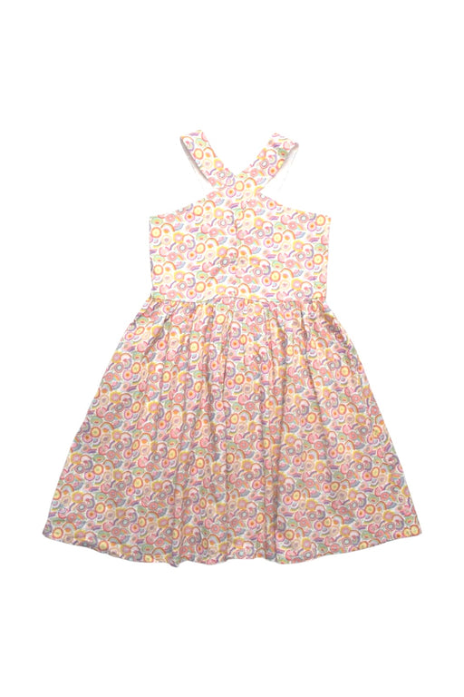 A Multicolour Sleeveless Dresses from Bochechas in size 5T for girl. (Front View)