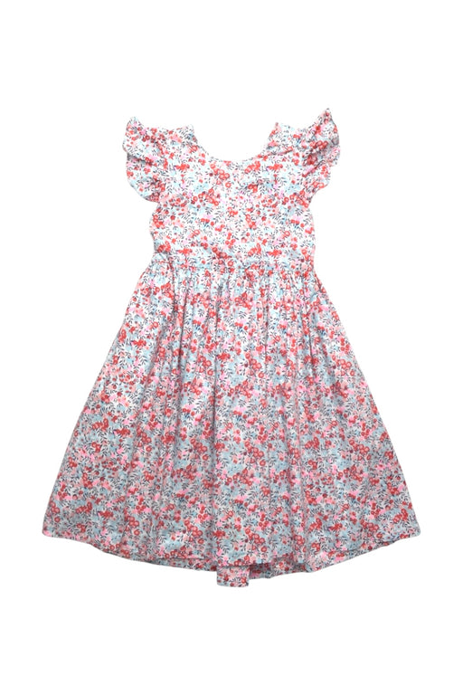 A Multicolour Sleeveless Dresses from Elizabeth Little in size 6T for girl. (Front View)