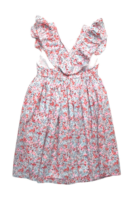 A Multicolour Sleeveless Dresses from Elizabeth Little in size 6T for girl. (Back View)