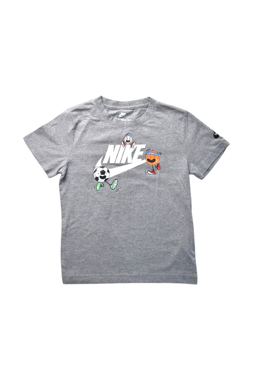 A Grey Short Sleeve T Shirts from Nike in size 6T for boy. (Front View)