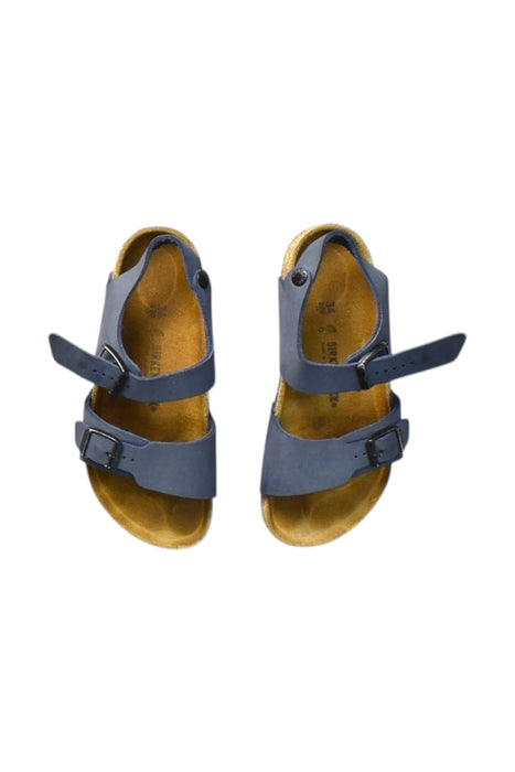 A Blue Sandals from Birkenstock in size 9Y for boy. (Back View)
