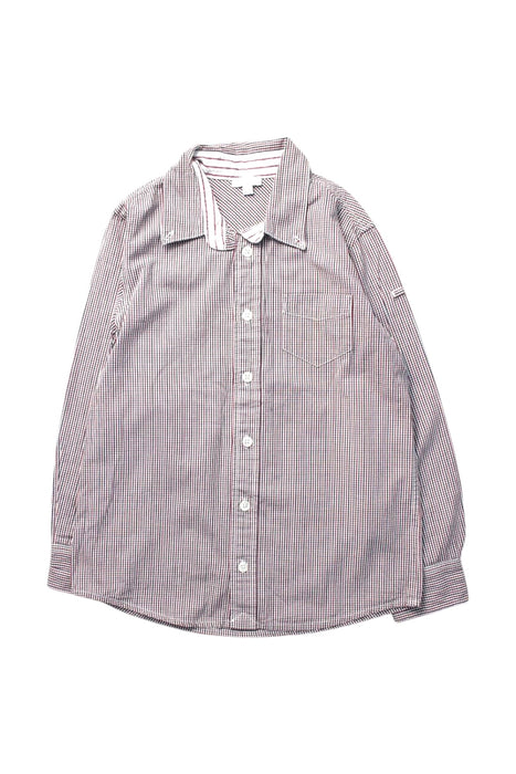 A Grey Long Sleeve Shirts from Jacadi in size 8Y for boy. (Front View)