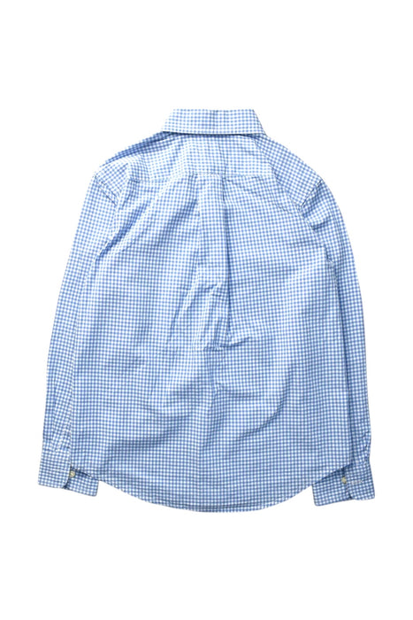 A Blue Long Sleeve Shirts from Polo Ralph Lauren in size 8Y for boy. (Back View)