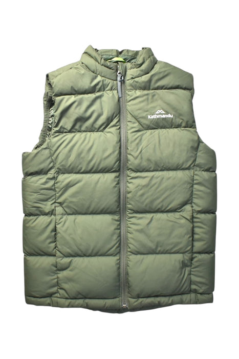 A Green Outerwear Vests from Kathmandu in size 10Y for boy. (Front View)