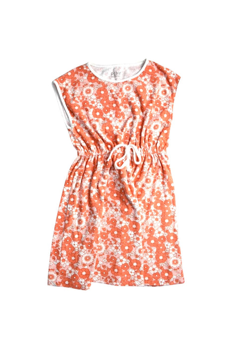 A Orange Sleeveless Dresses from Play Etc. in size 10Y for girl. (Front View)