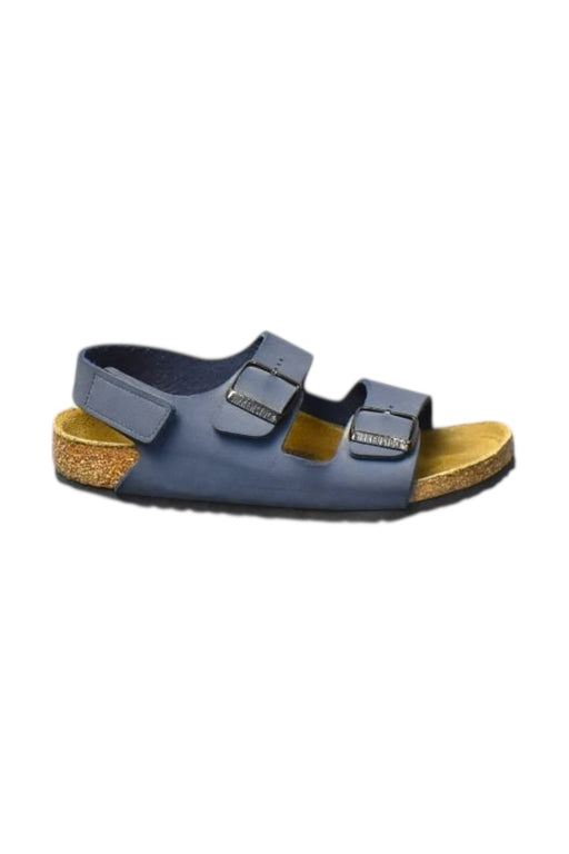 A Blue Sandals from Birkenstock in size 9Y for boy. (Front View)