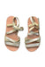 A Gold Sandals from Jacadi in size 5T for girl. (Back View)
